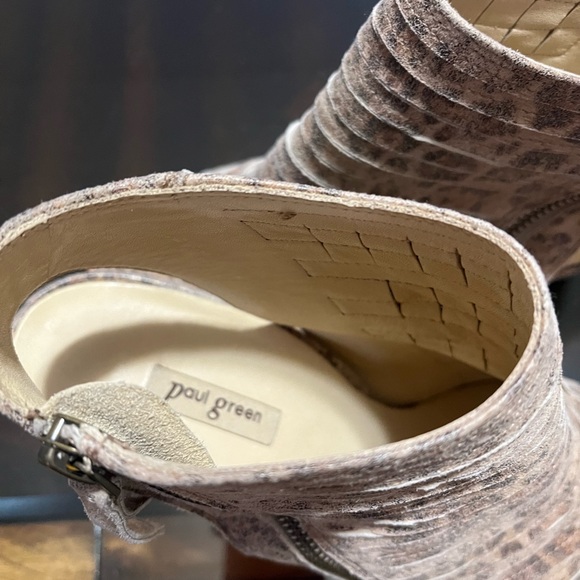 Paul Green Leopard Print Cayenne Peep Toe Sandals Size 7.5 - Picture 9 of 13